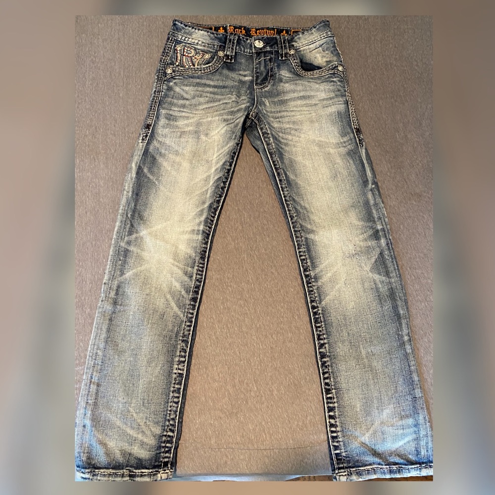 rock revivial buckle jeans SIZE 29 slim straight